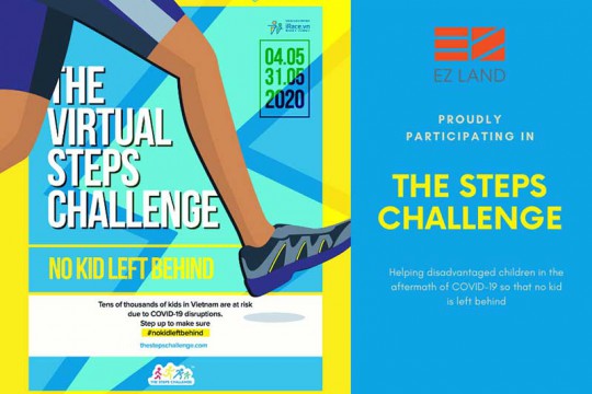 EZ  LAND ĐỒNG HÀNH CÙNG SỰ KIỆN “THE VIRTUAL STEPS CHALLENGE 2020”